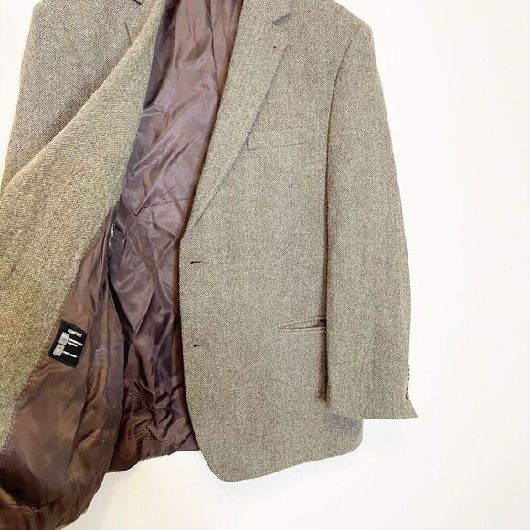 Lanificio di Pray 48R Blazer Sport Coat S. Cohen Perlis Brown Wool Cashmere - Picture 3 of 16